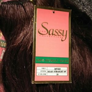 Sassy Human Hair 10" Color 33 Bundles